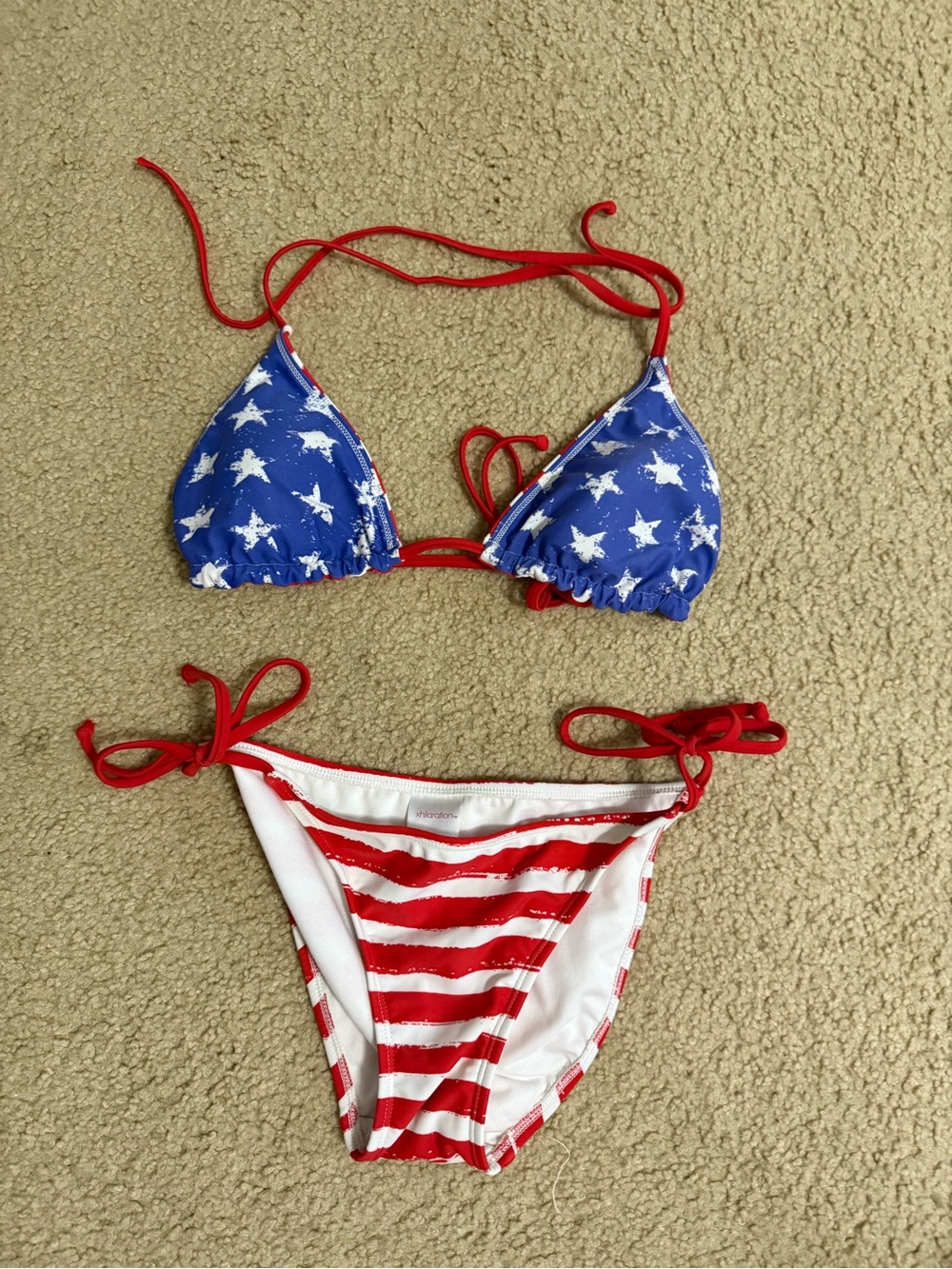 Target Red & Blue Star-Stripe Tie Bikini